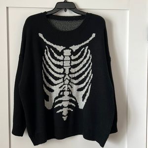 RomWe skeleton sweater black XL / 12